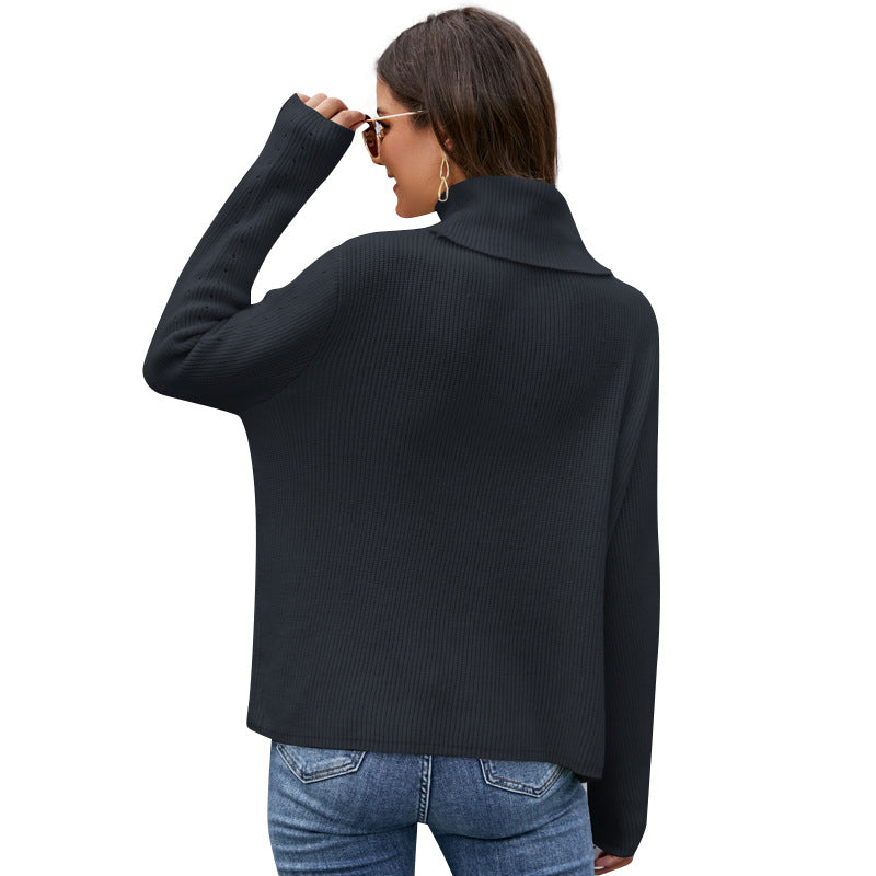Wholesale Solid Long-sleeved Pullover Knitted Base Layer